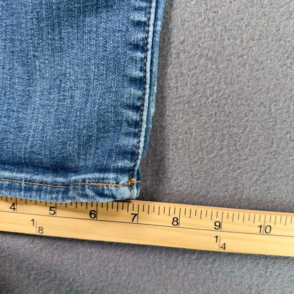 Express Hyper Stretch Jeans Mens 34x29.5 Classic Straight Blue Whisker Fade - Picture 10 of 10